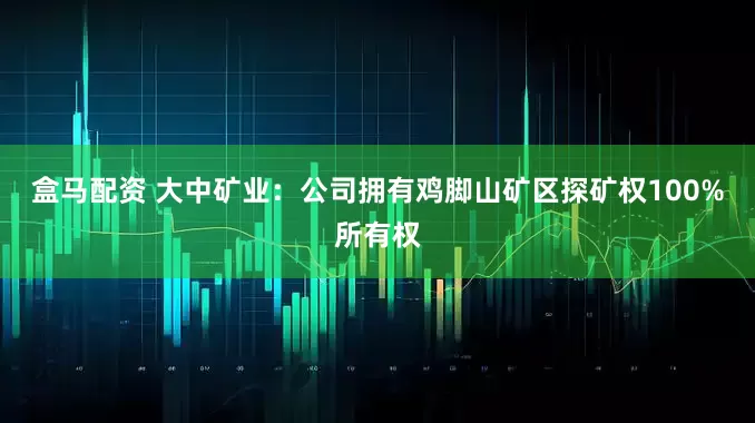 盒马配资 大中矿业：公司拥有鸡脚山矿区探矿权100%所有权